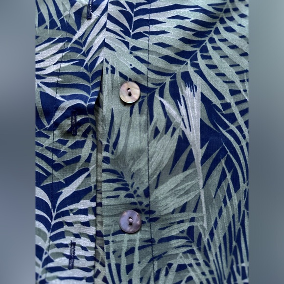 Coldwater Creek Sheer Long Sleeve Palm Print Swim Cover Up Duster Size SP - Picture 6 of 9